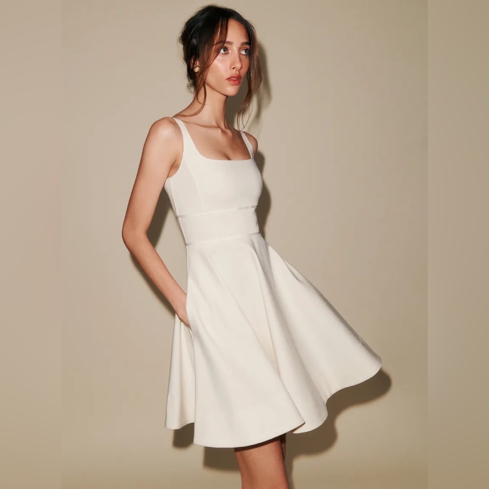 Reformation The Collection Fior Di Latte Barclay Dress, Size 6